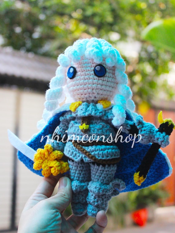 Griffith Berserk Chibi Plushie: Handmade Crochet Stuffed Doll - Etsy