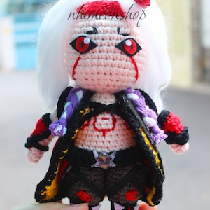 Arataki Itto Chibi Plushie: Custom Crochet Stuffed Toy