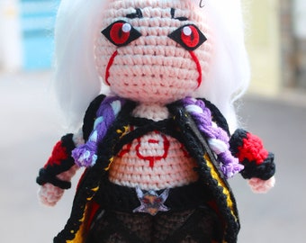 Arataki Itto Custom Character Order Chibi Plushie Amigurumi Stuffed Toy Doll Handmade Softies Gift Baby Crochet Plush Characters