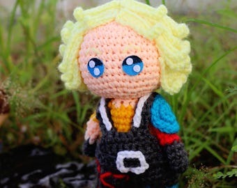 Tidus and Yuna Crochet Plushie: Final Fantasy FF10 Handmade Doll