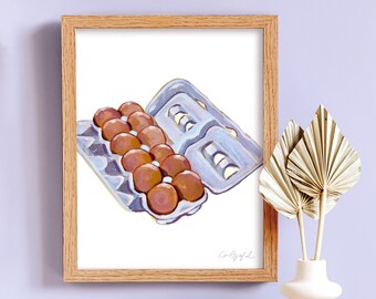 Eggs Print by Laurel Greenfield