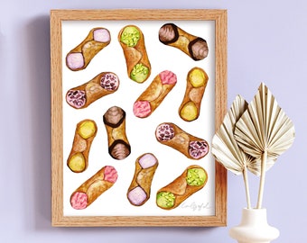 Cannoli Pattern Print by Laurel Greenfield