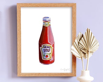 Ketchup Print by Laurel Greenfield