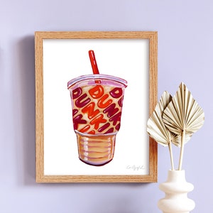 Dunkin Iced Coffee Print image 1