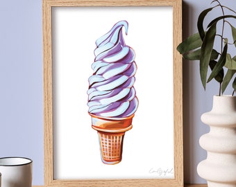 Purple Soft Serve