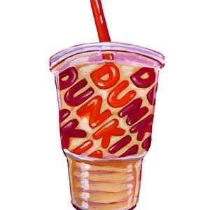 Dunkin Iced Coffee Print image 2