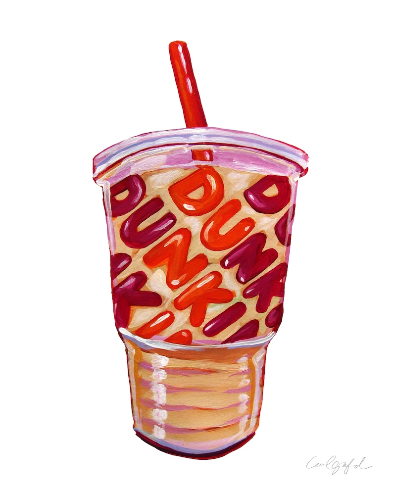 Dunkin Iced Coffee Print image 2