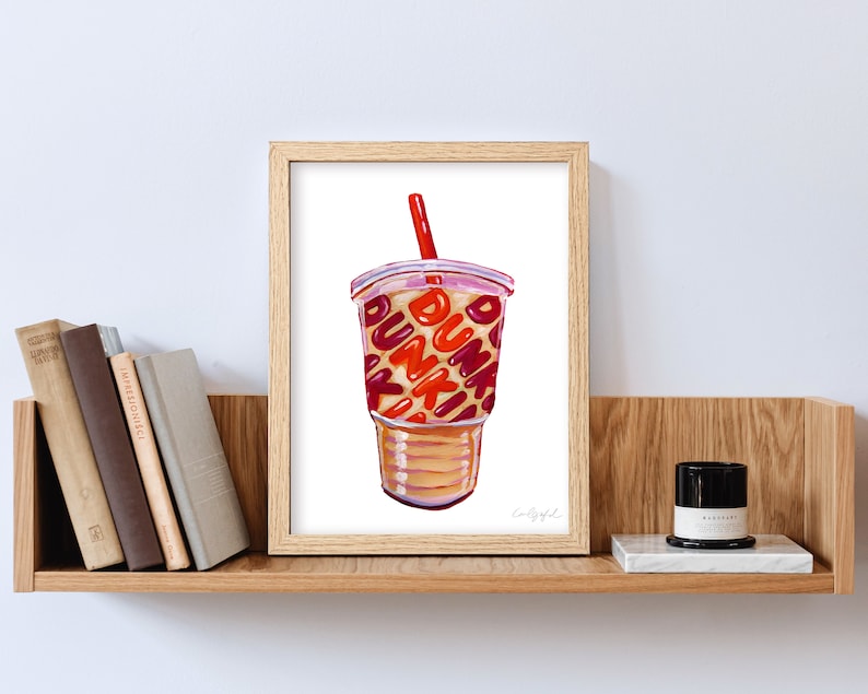 Dunkin Iced Coffee Print image 3