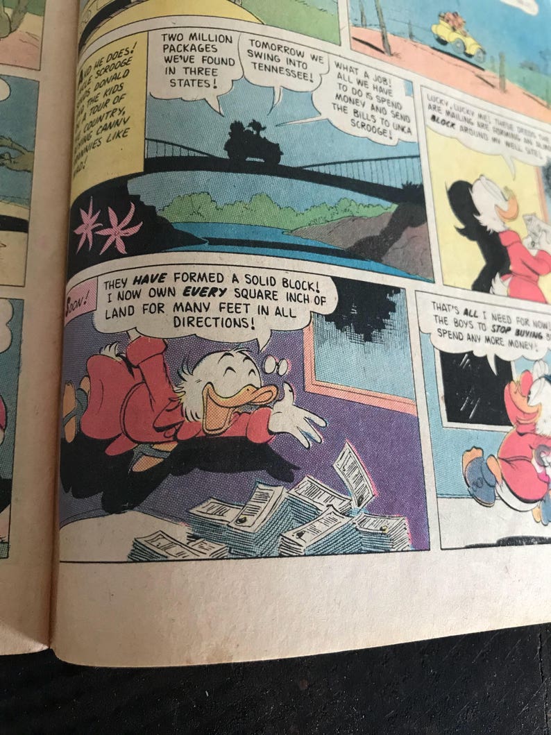 Uncle Scrooge Walt Disney Comic Book Whitman 188 Copyright | Etsy