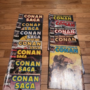 Conan Saga Comic Books 1990s 12 Assorted Vol Halloween Gift Ideas For Teens lcww