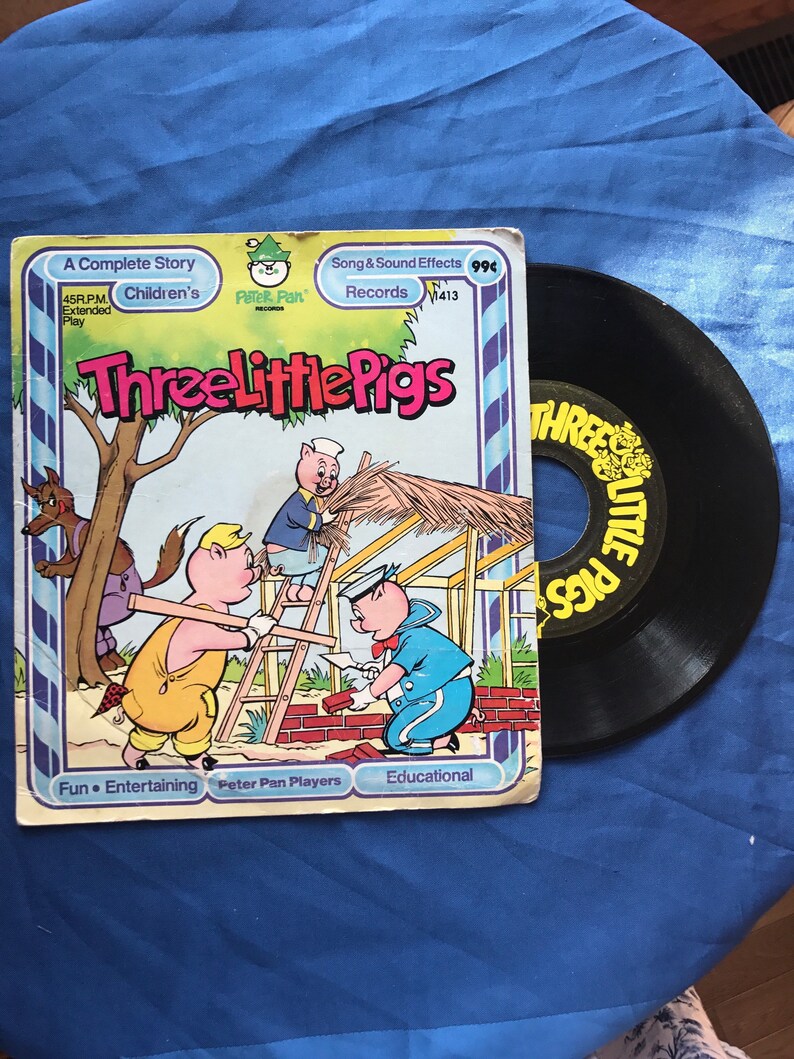 Three Little Pigs Peter Pan Records Music Sound Effects Etsy