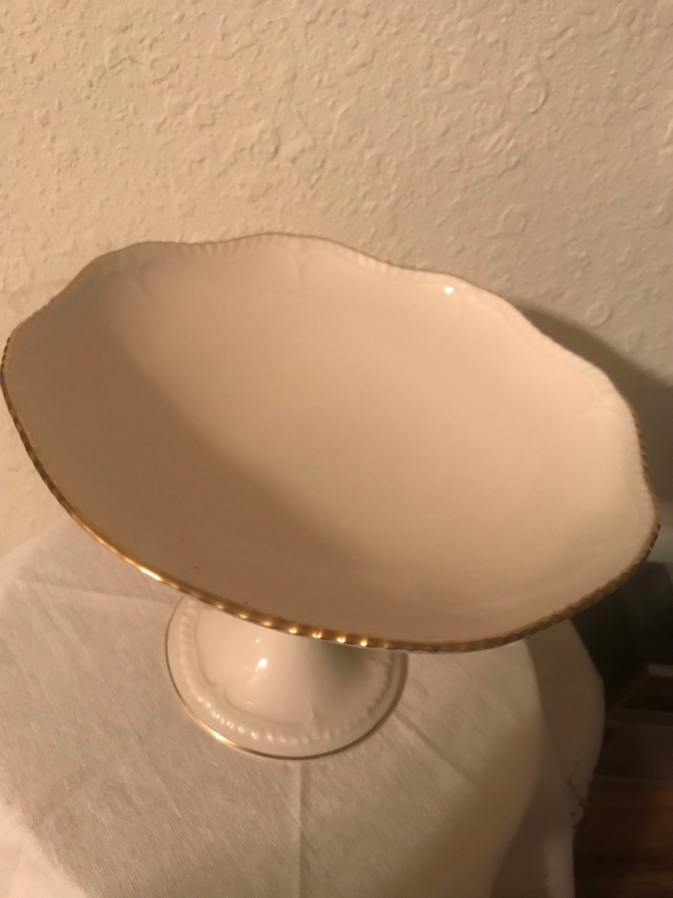 Lenox Compote Bowl Pedestal Collection 24K Pure Gold Trim Fine Etsy