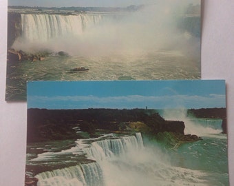 Vintage Picture Postcards Canadian Horseshoe Falls Maid Of The Mist Queen Victoria Park Niagara Falls American Side Gorge Tower MS 74