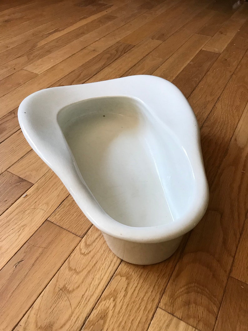 Antique Bed Pan White Ceramic Meineck Simplex Sanitary Etsy