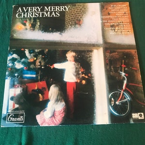 Christmas Record Performed By Famous Artists Vinyl 33 RPM Album Singing Holiday Songs Advertising lcww