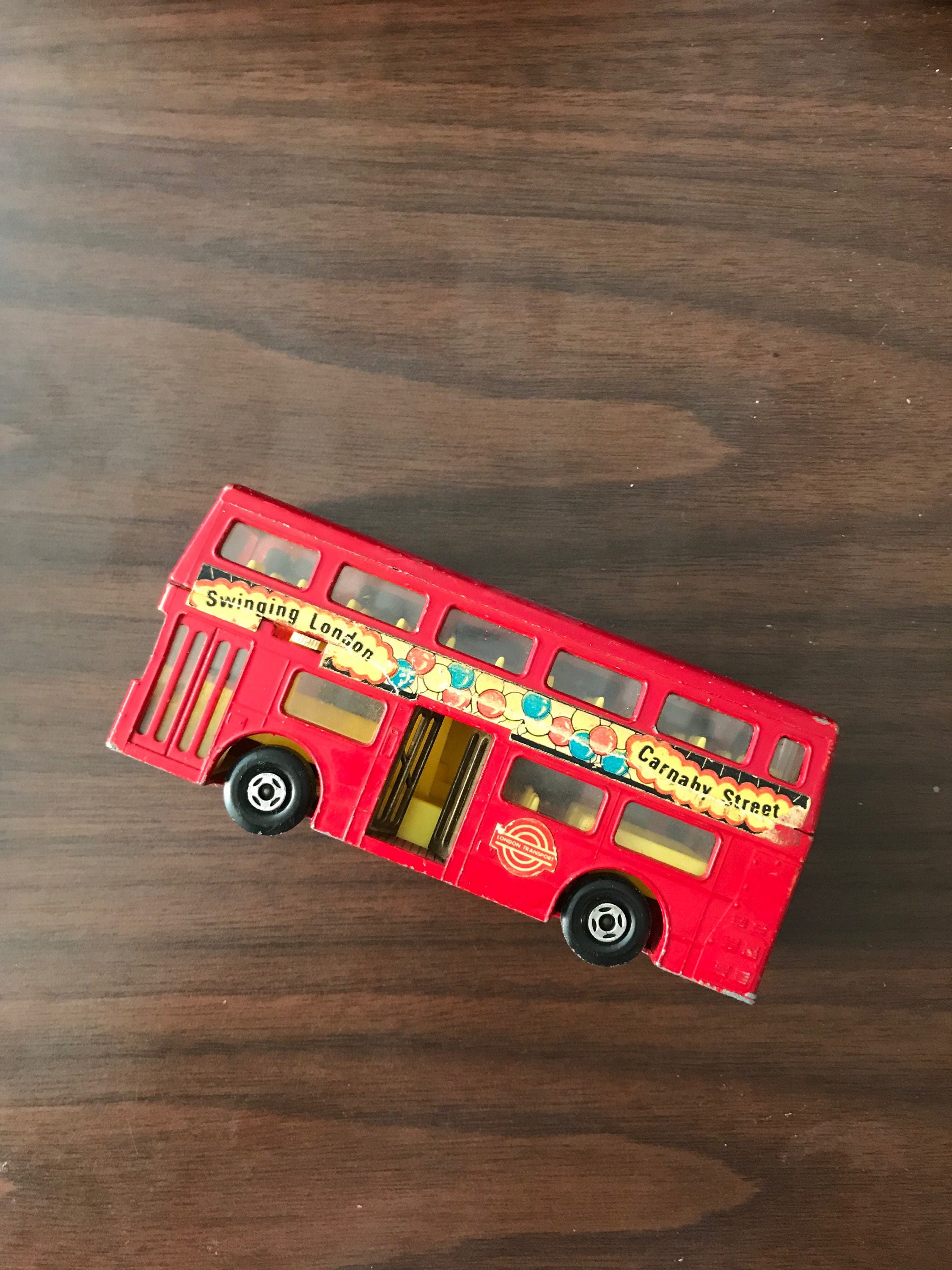 Vintage British Toy Bus: Carnaby Street Double Decker, Swinging