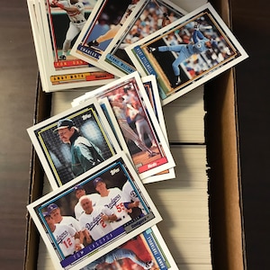 Carte da baseball Anni '90 Scatola intera Oggetti da collezione Nuova condizione Gioco del giocatore Statistiche della squadra Gioco a quiz lcww