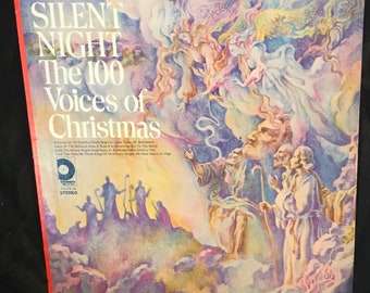Silent Night 100 Voices Of Christmas Record Vinyl Music 33 RPM Album Holiday Songs SDLPX 28 lcww