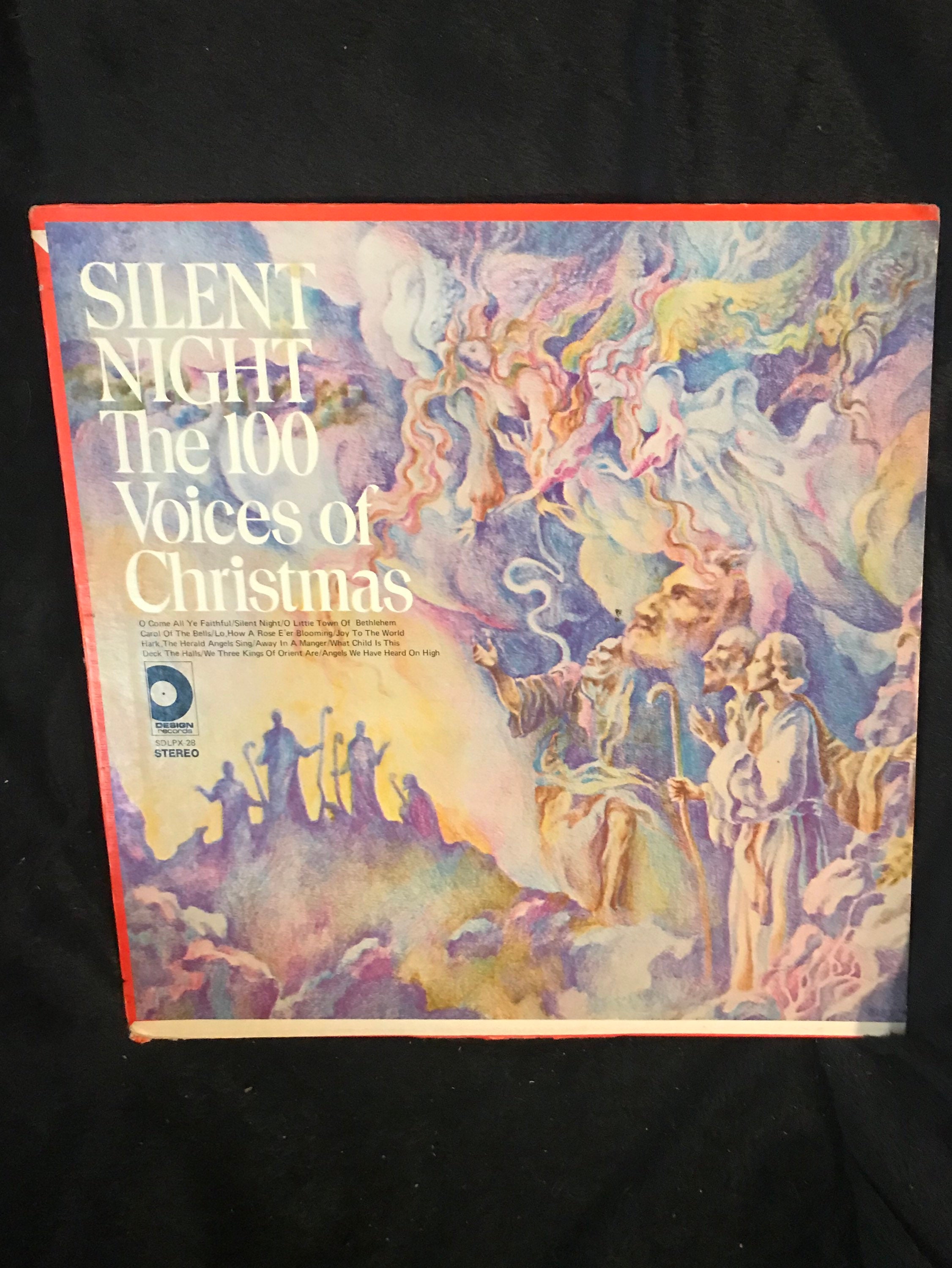 Silent Night 100 Voices Of Christmas Record Vinyl Music 33 Rpm Etsy