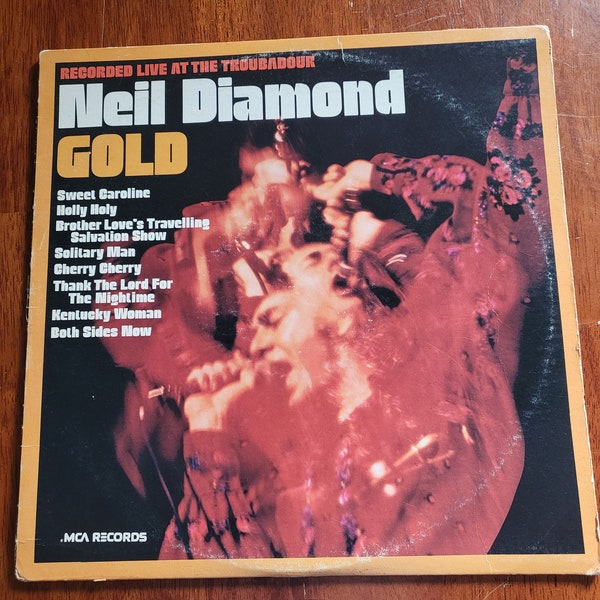 Neil Diamond Gold Record Album 33 MCA Records lcww