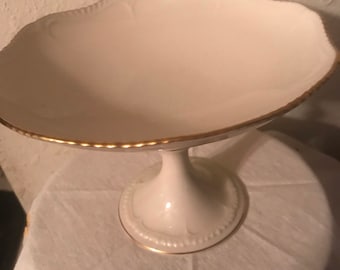 Lenox Compote Bowl Pedestal collection 24K pure gold trim fine china lcww