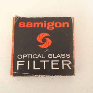 Samigon Optical Solid Glass Camera Lens Filter 80a 49s Original Box JIS High Standard Japan Made Vintage Camera Accessory lcww