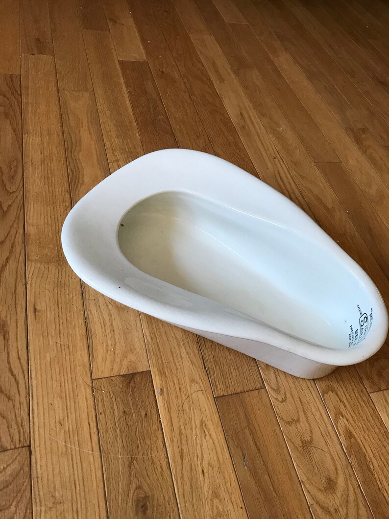 Antique Bed Pan White Ceramic Meineck Simplex Sanitary Etsy