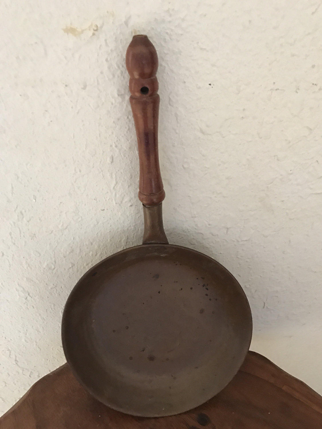 antique copper saute pans pair – 86 Vintage