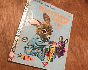 Golden Book 311 71 When Bunny Grows Up Walt Disney 1950s Richard Scarry Illustrator lcww