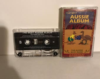 Aussie Album Cassette Songs Words  Kangaroo Fun Australia Bush Band Music 1990s HR10014 lcww