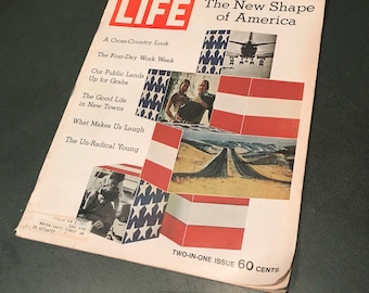 Life Magazine New Shape Of America 8. Januar 1971 Joan Rivers Professionelles Lernen Klaviermusik Doppelausgabe lcww