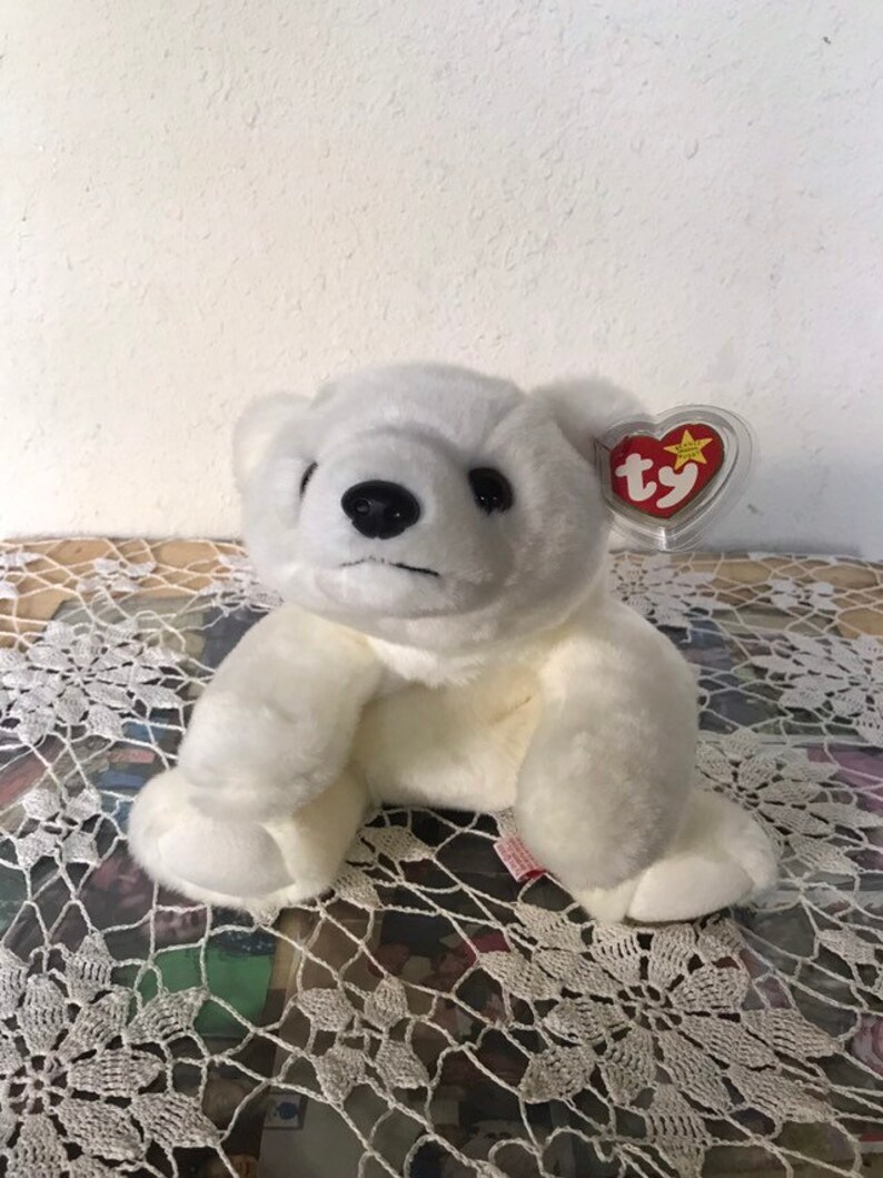 ty polar bear stuffed animal