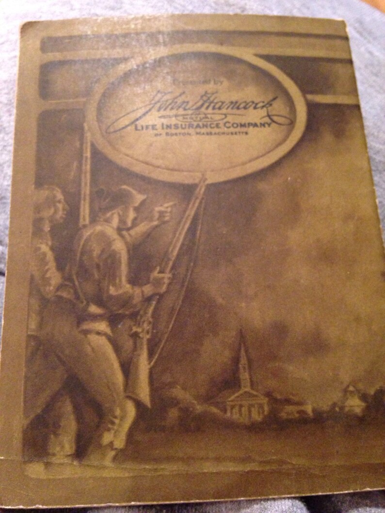 Paul Revere Book John Hancock Life Insurance Company American | Etsy