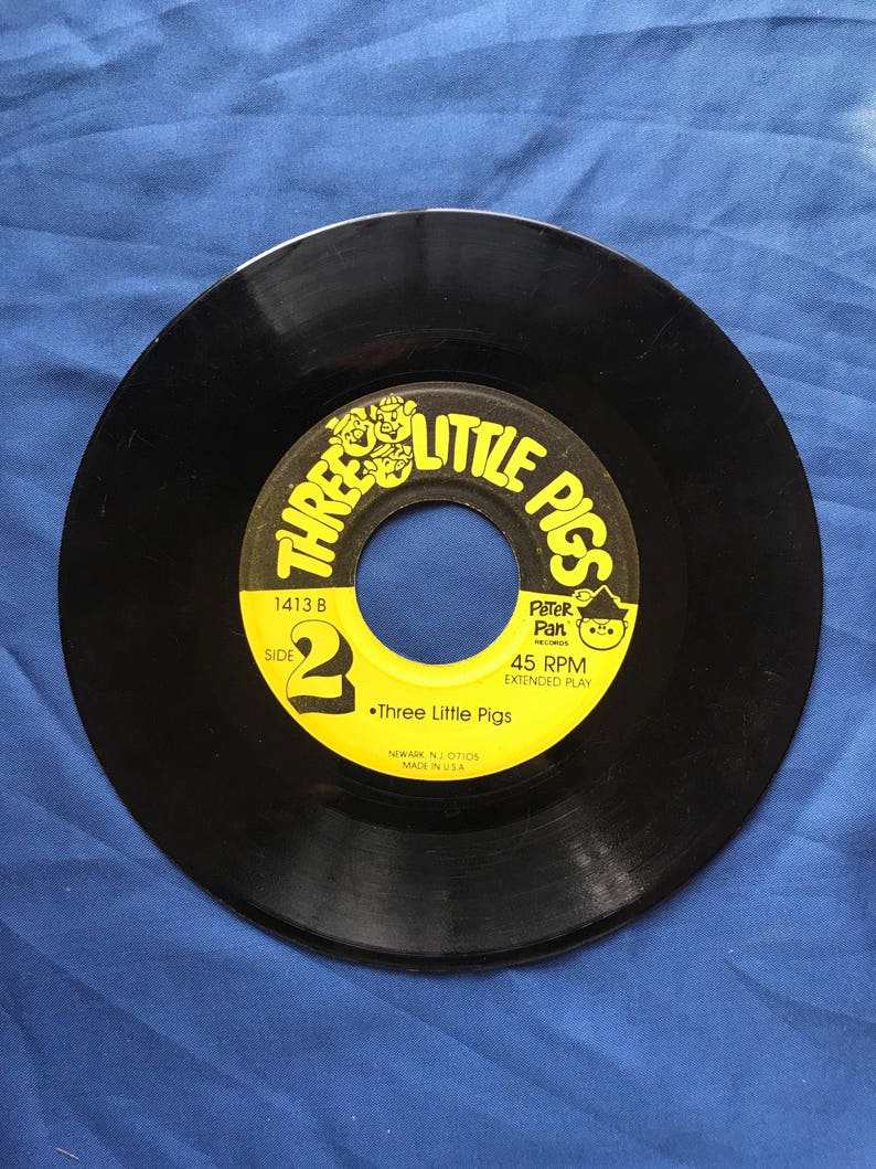 Three Little Pigs Peter Pan Records Music Sound Effects Etsy