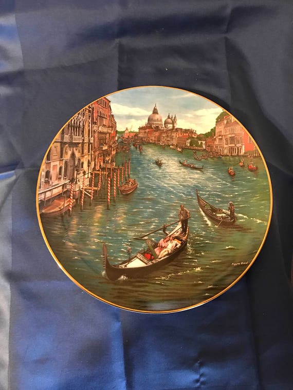 Collectible Plate Vintage 1980s Water Festival Venice Windows | Etsy