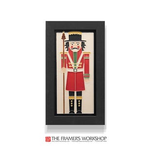 Nutcracker (Peppermint) — Framed Motawi Tile 4x8