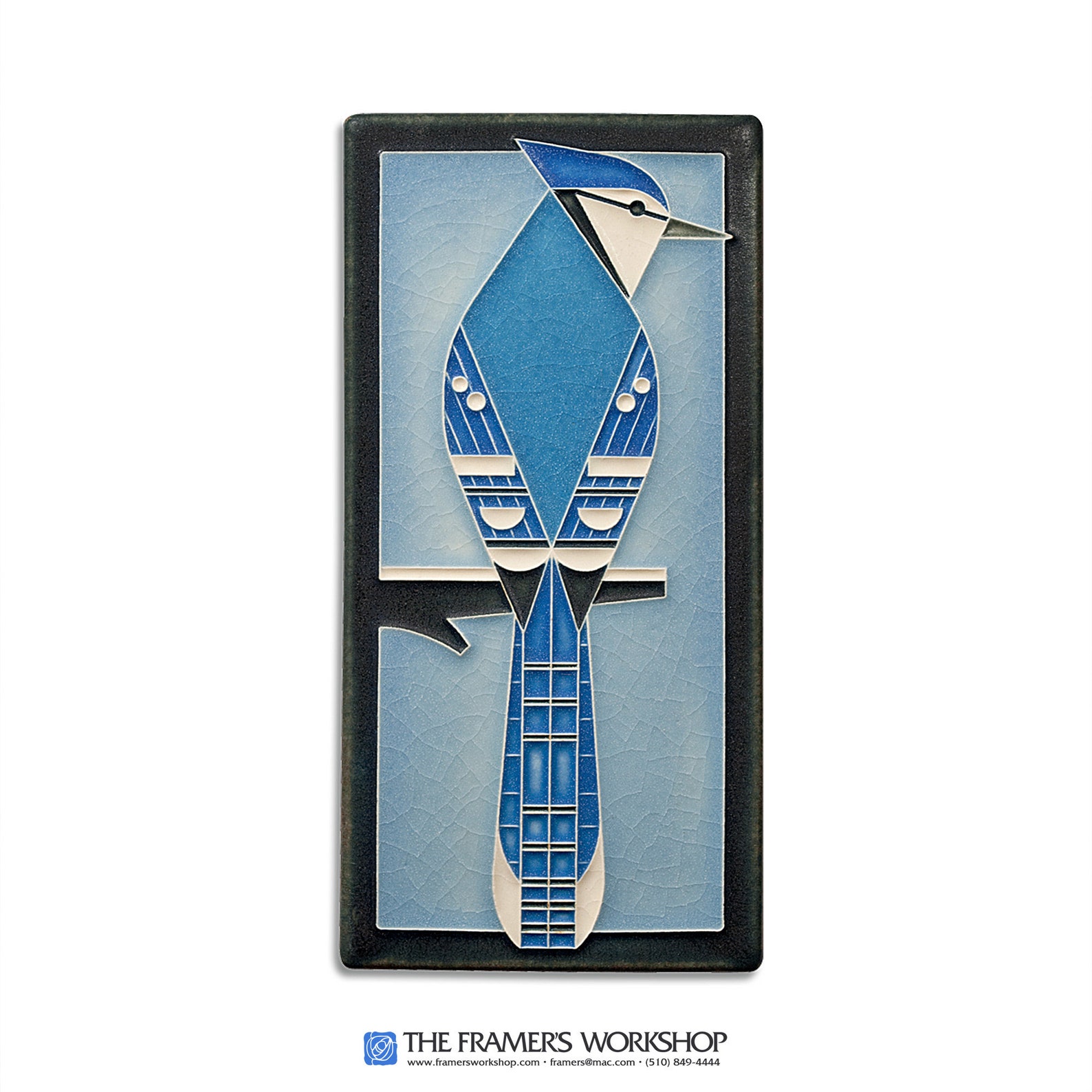 Blue Jay Motawi Tile Charley Harper Design | Etsy