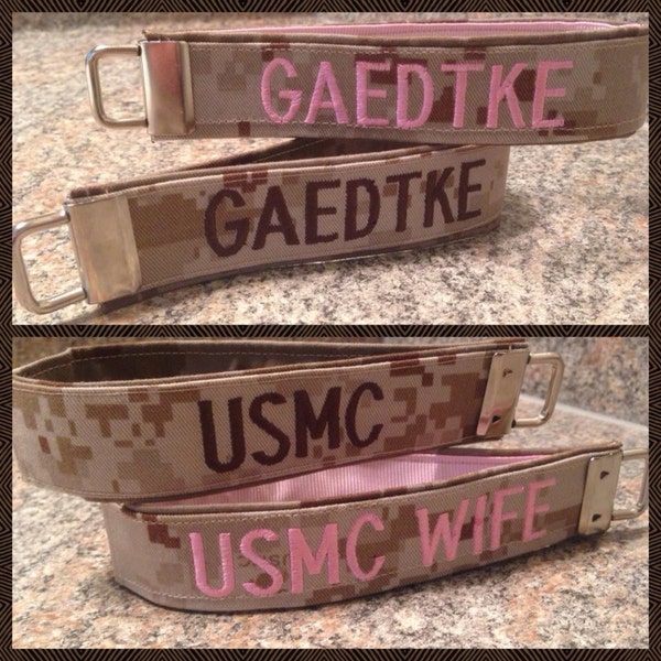 Military Nametape Loop Style Keychain (Army/USMC/Marines/Navy/Airforce/Coast Guard)