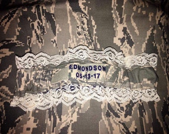 Single Garter listing: Military Wedding (USMC, Army, USCG, USAF, Navy, National Guard)
