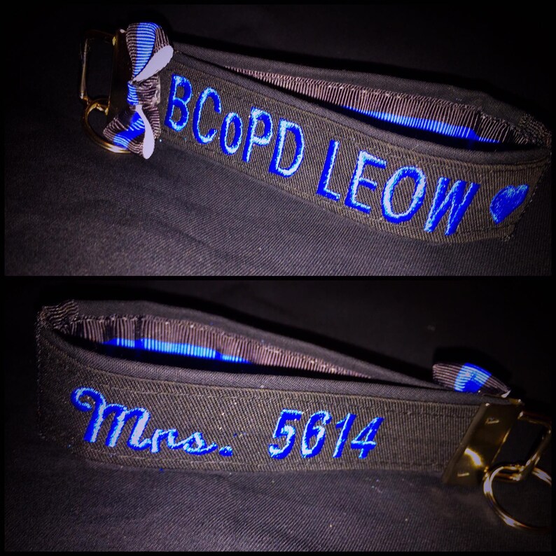 Police/LEO Loopstyle-Wristlet Keychain Thin Blue Line image 9