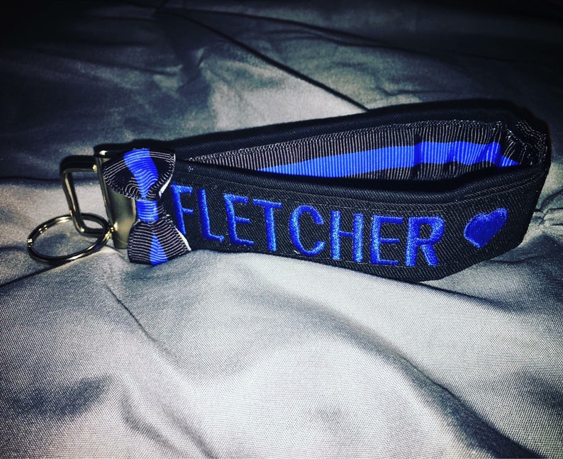 Police/LEO Loopstyle-Wristlet Keychain Thin Blue Line image 7