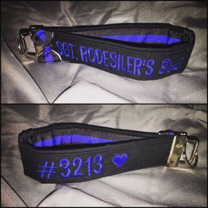 Police/LEO Loopstyle-Wristlet Keychain Thin Blue Line image 5