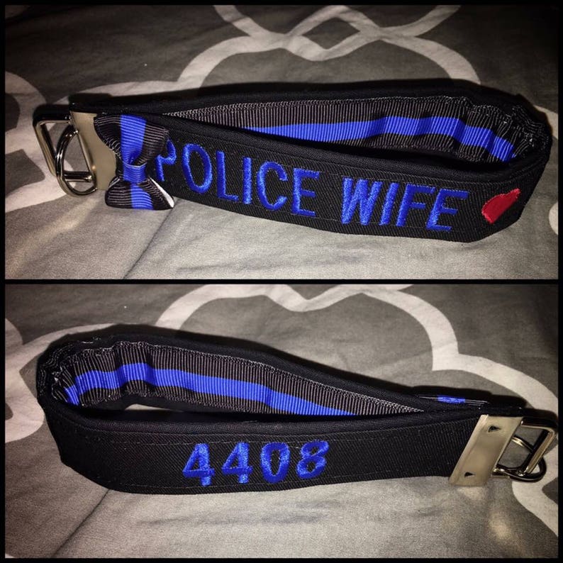 Police/LEO Loopstyle-Wristlet Keychain Thin Blue Line image 4