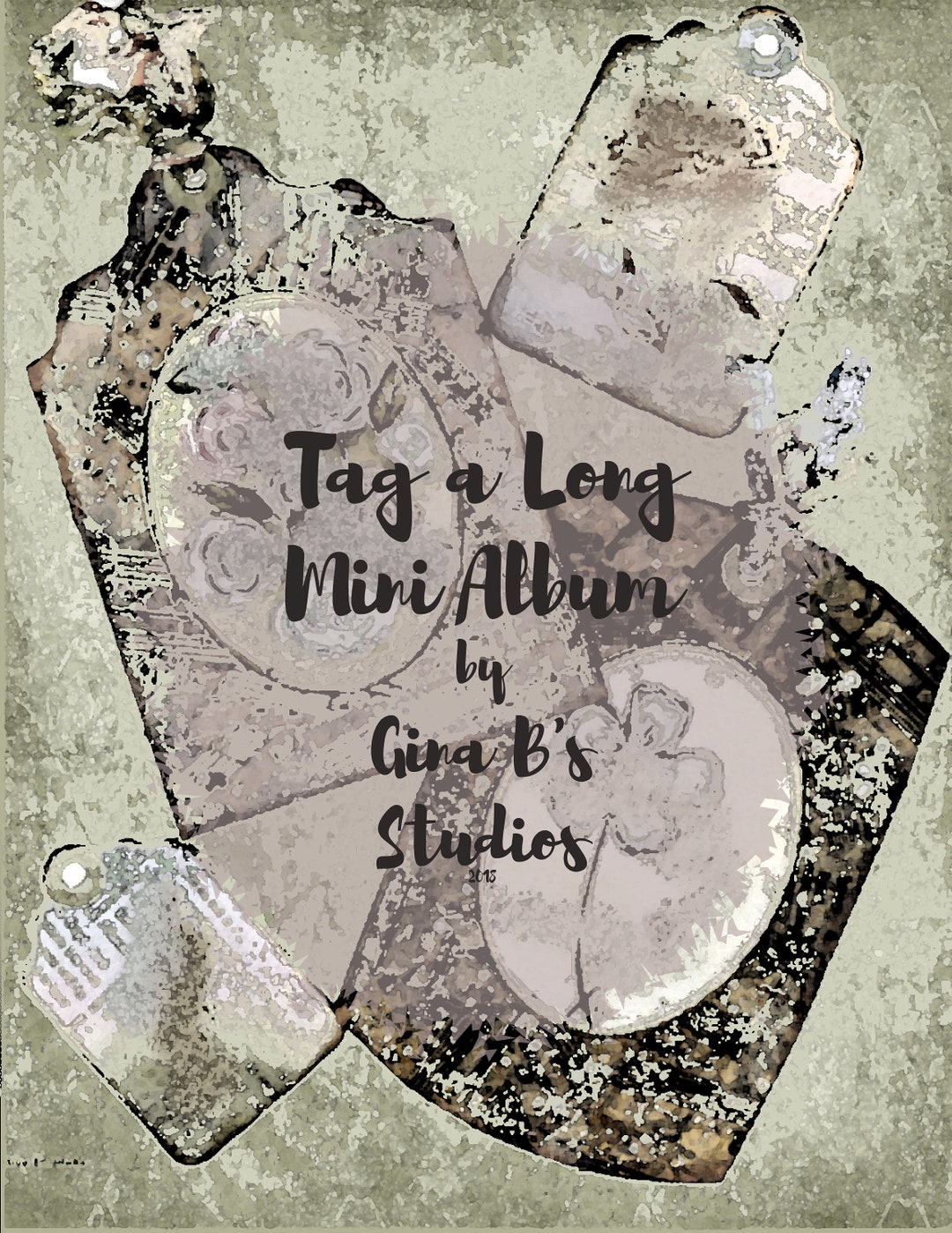 Printable Scrapbooking Template Printable Scrap Book Small Mini Album ...