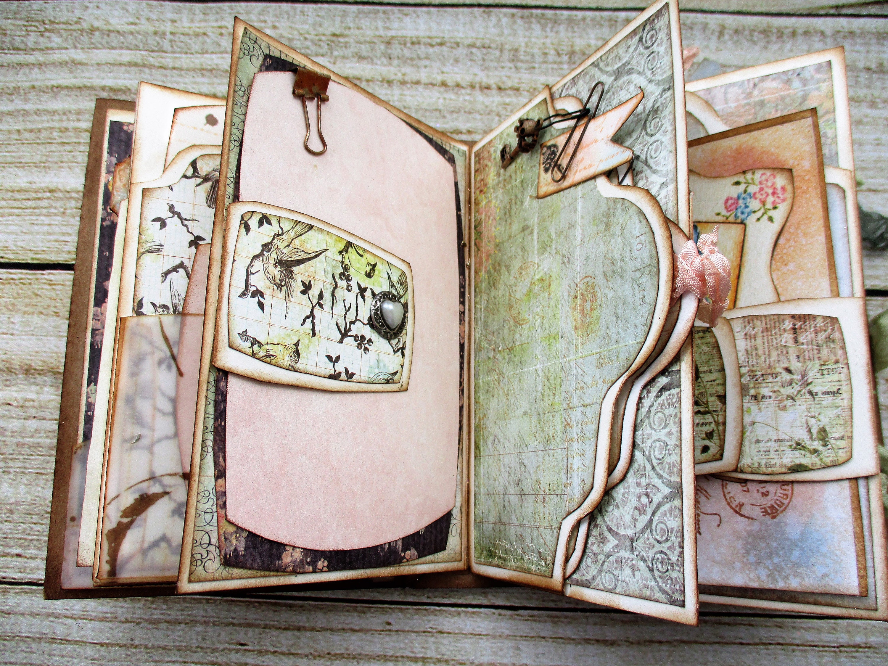 Printable Scrapbooking Template Printable Scrap Book Small Mini Album ...