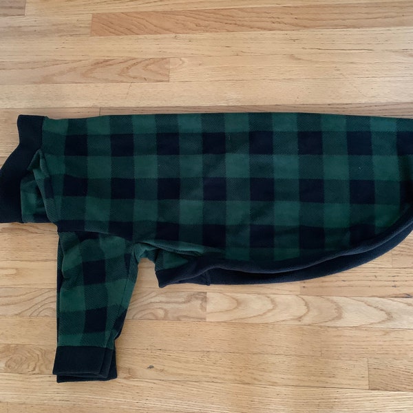 Green Buffalo Plaid Greyhound 2-Leg Pajamas