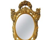 Neoclassical French Louis XVI Style Giltwood Mirror