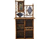 19th Century English Regency Bamboo Etagere or Bookcase
