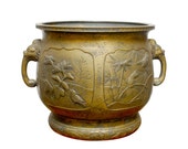 Japanese Bronze Meiji Period Urn Planter
