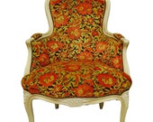 French Louis XV Style Laquered Bergere